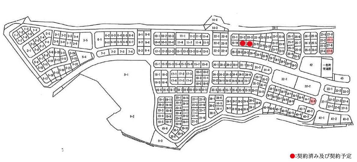 グリーンヒル久居　全体区画図
